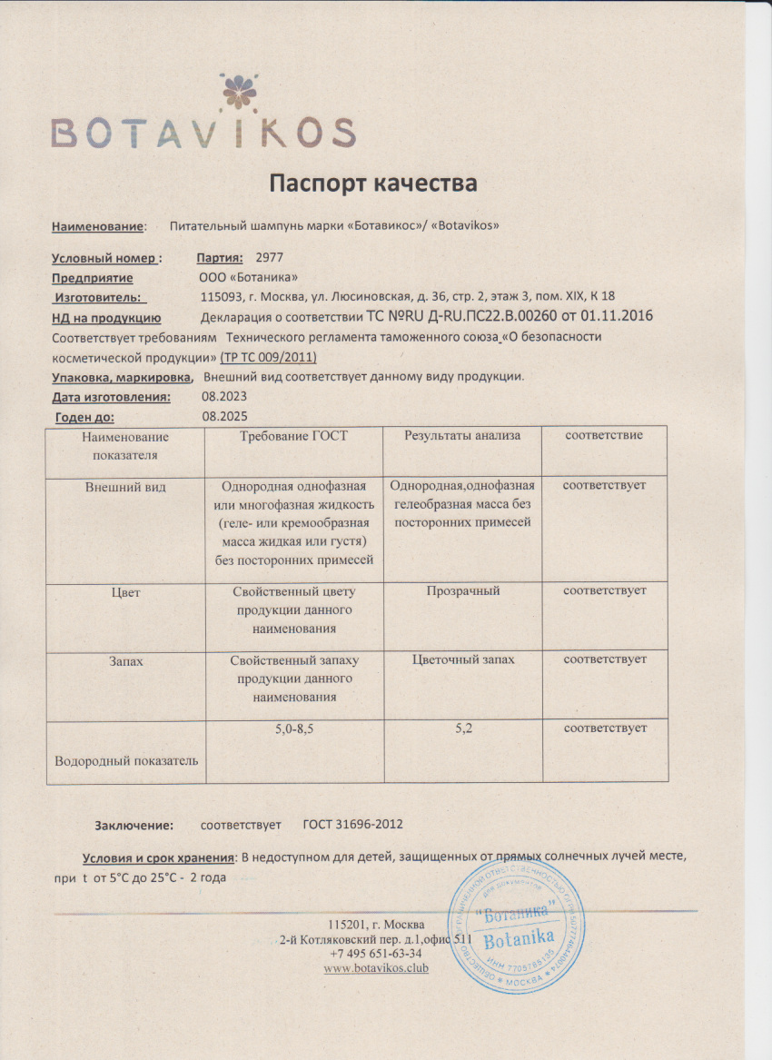 Паспорт №082023